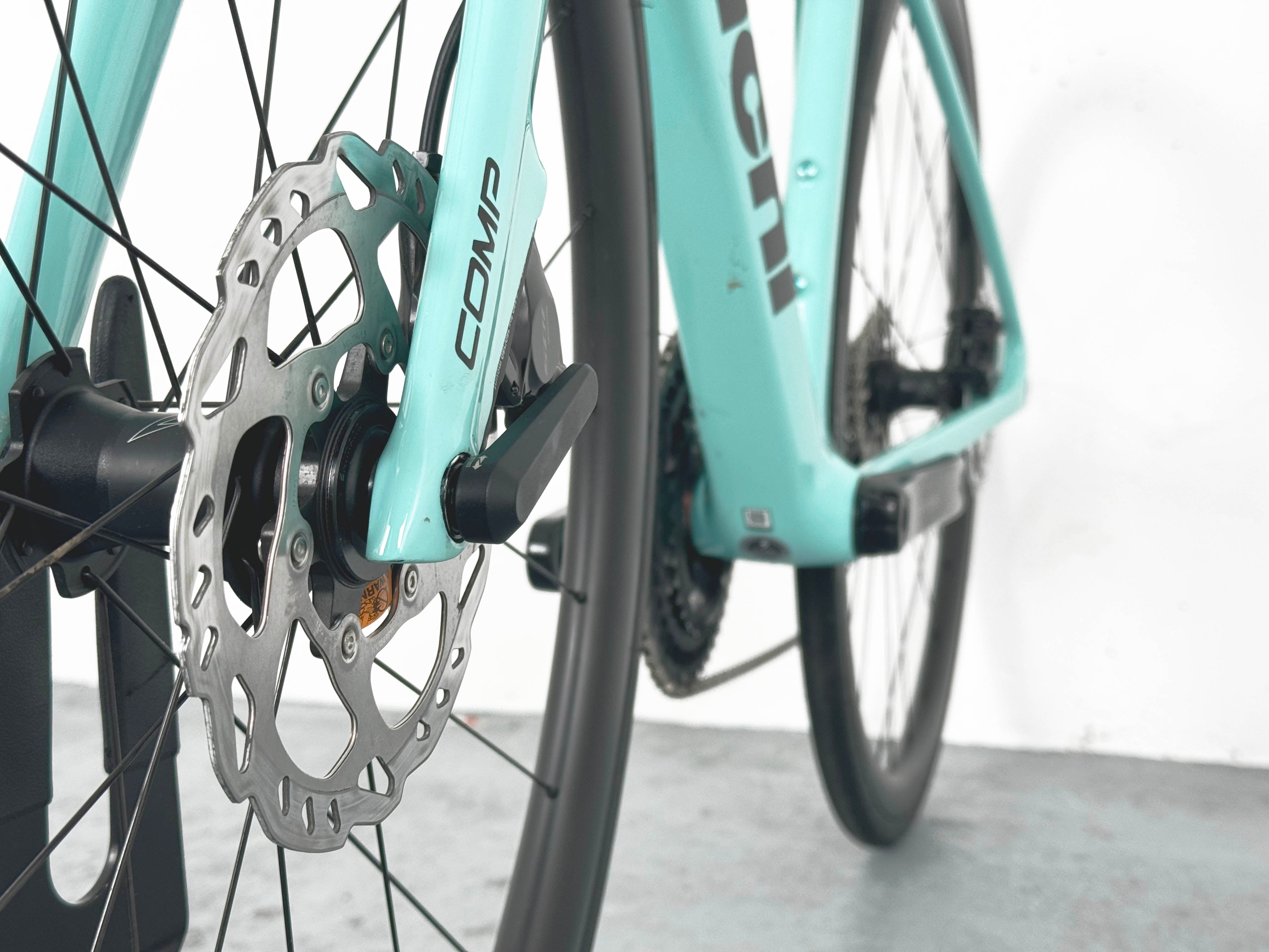 Bianchi Specialissima Shimano 105 di2 Taille 52 / Roues Carbon Velomann Palladium