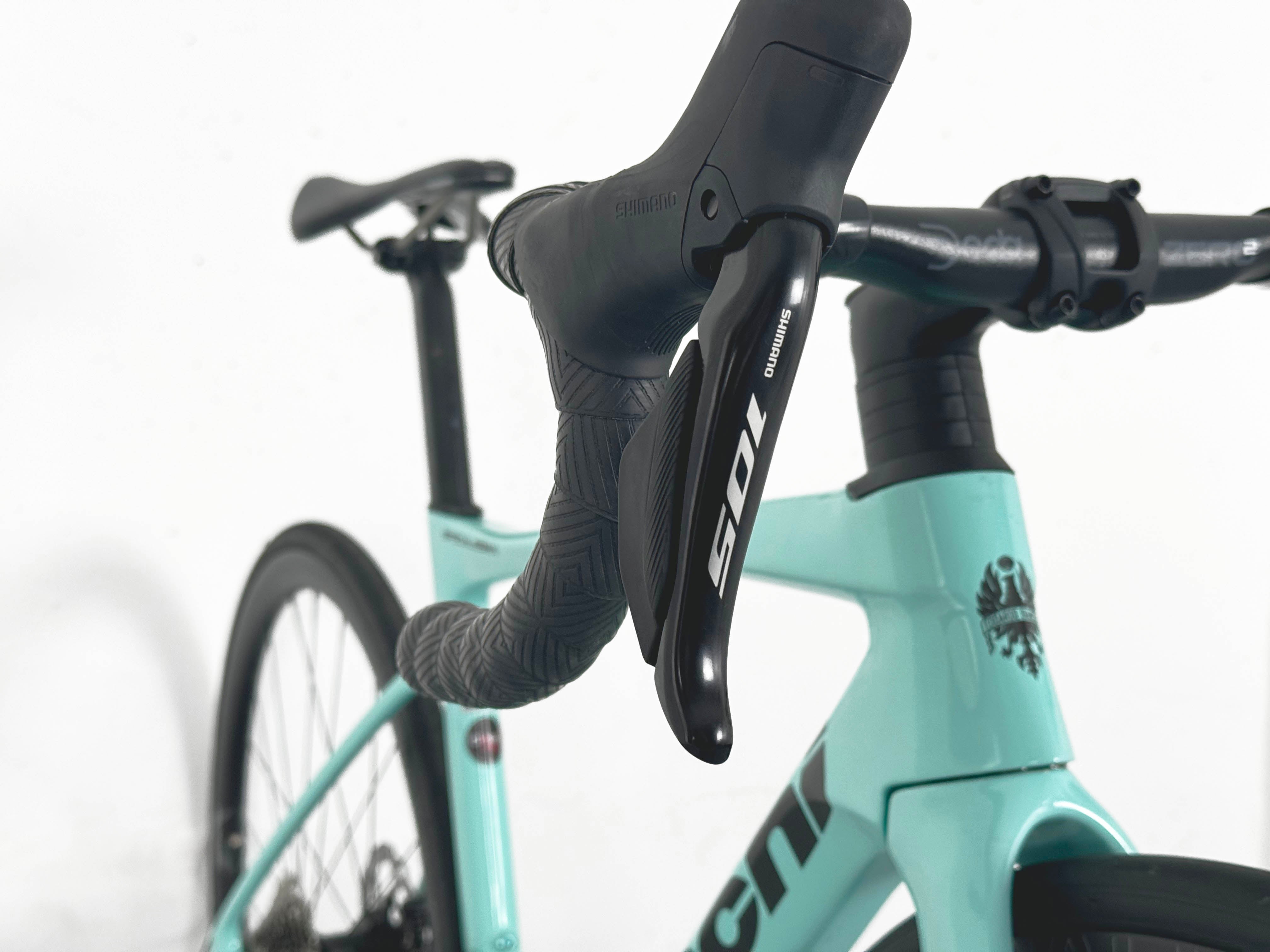 Bianchi Specialissima Shimano 105 di2 Taille 52 / Roues Carbon Velomann Palladium