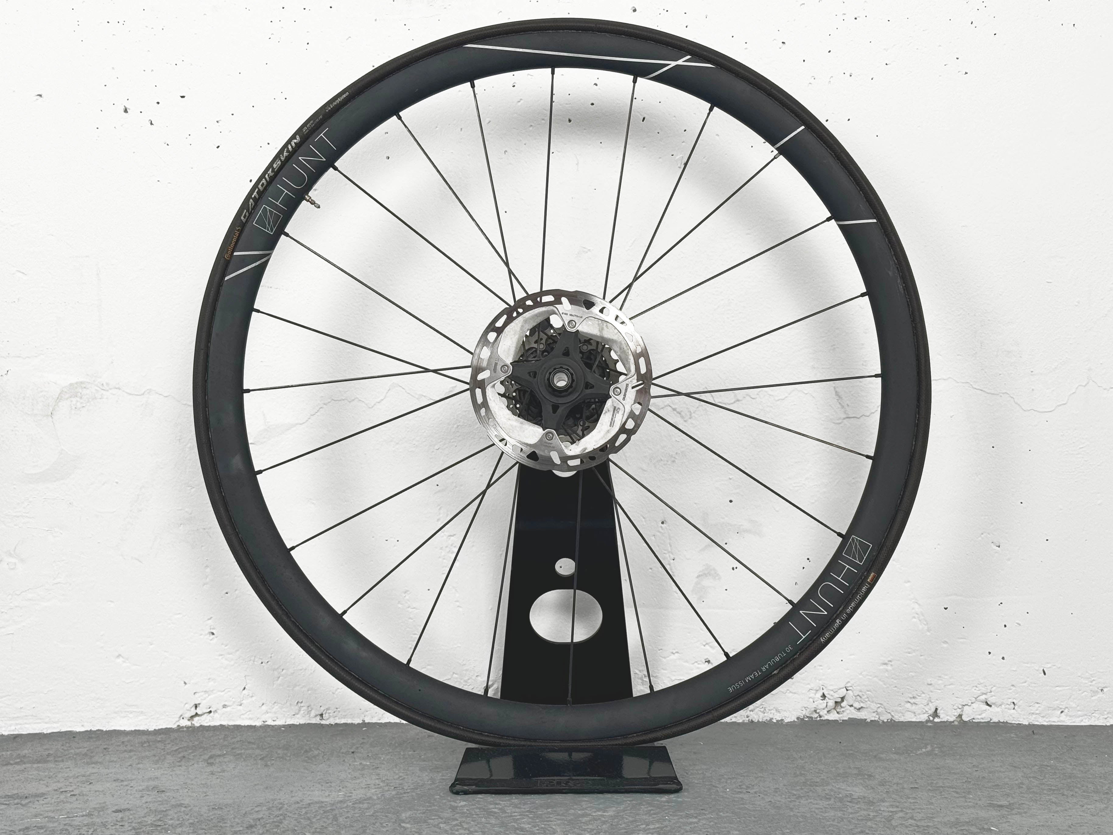Paire de roue Hunt 32 Carbon Tubular Team Issue à disque boyaux