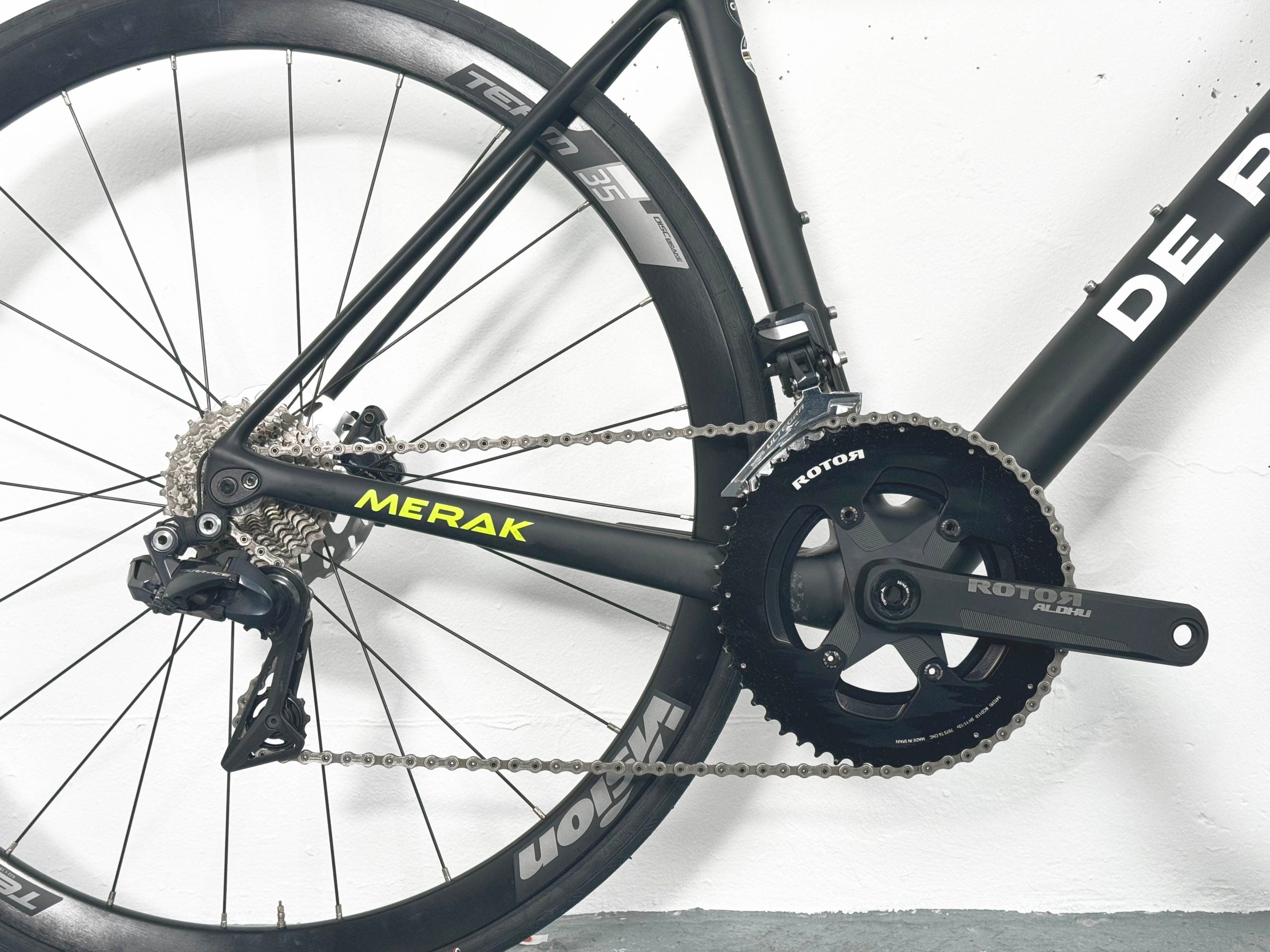 De Rosa Merak 50 Shimano Dura Ace/Ultegra Di2 Taille 54 / Roues Vision Team 35 Disc