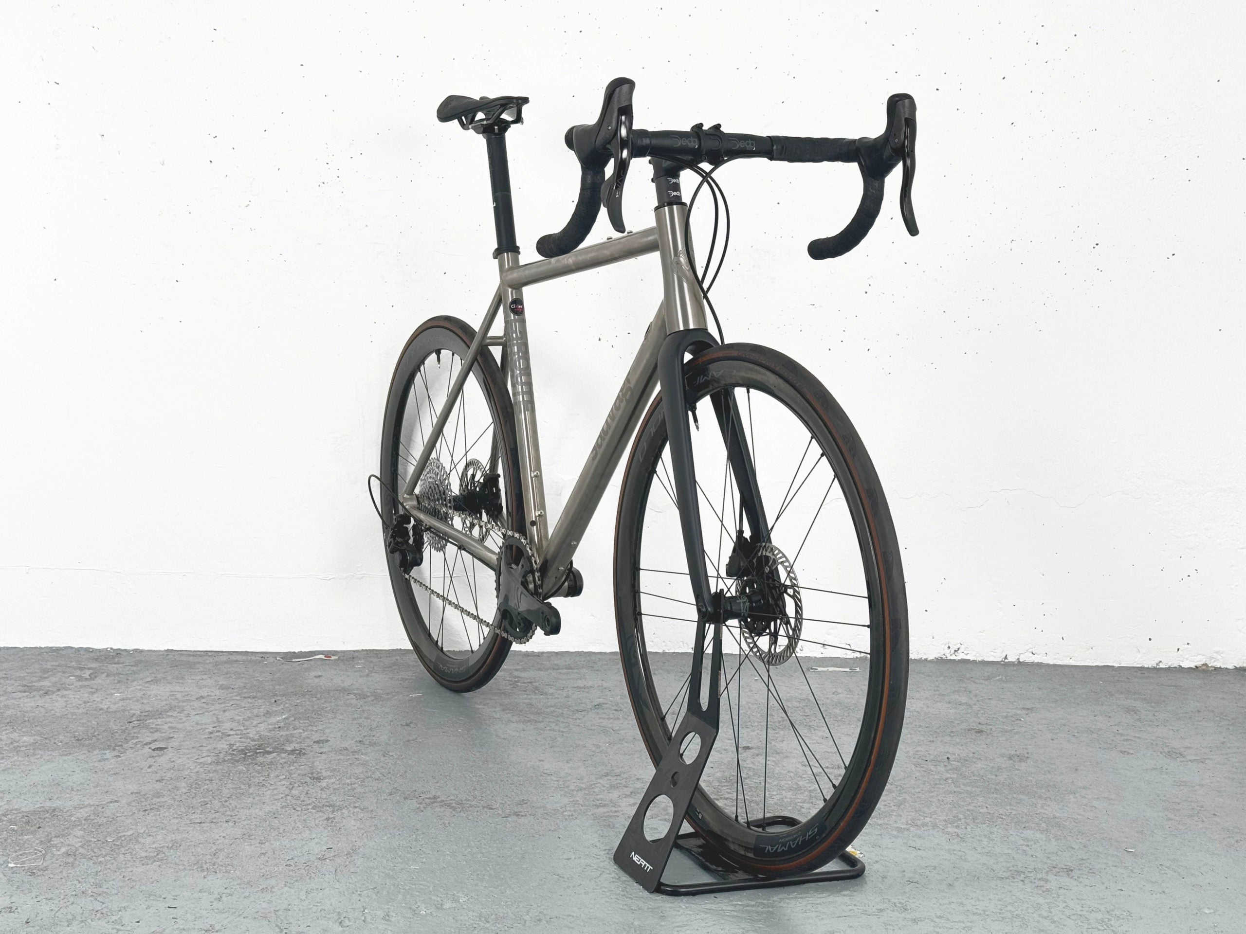 Sauvage La Route Titane Campagnolo Ekar 13s Taille 56 / Roues Campagnolo Shamal Disc