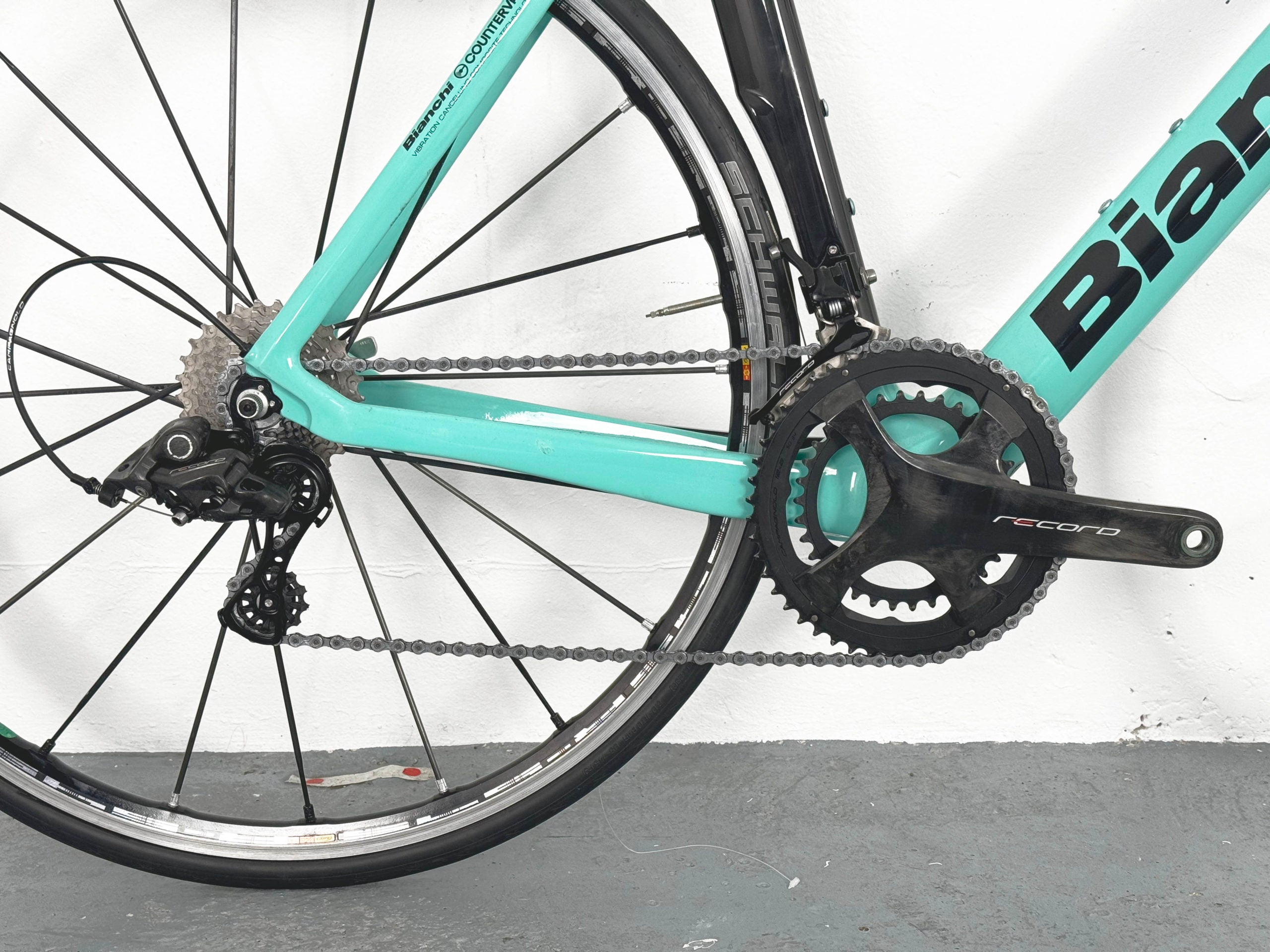 Bianchi Oltre XR4 CV Campagnolo Record 12 Taille 56 / Roues Ksyrium R-Sys Premium