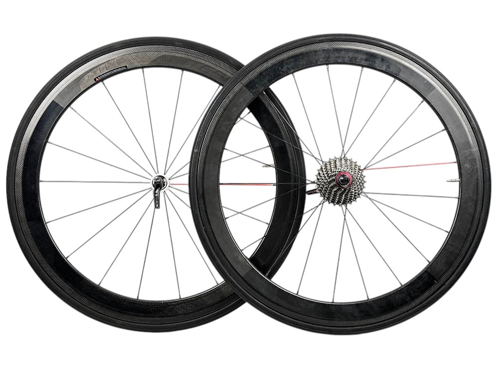 Paire de roues Vision 50mm carbone freinage à patin boyaux