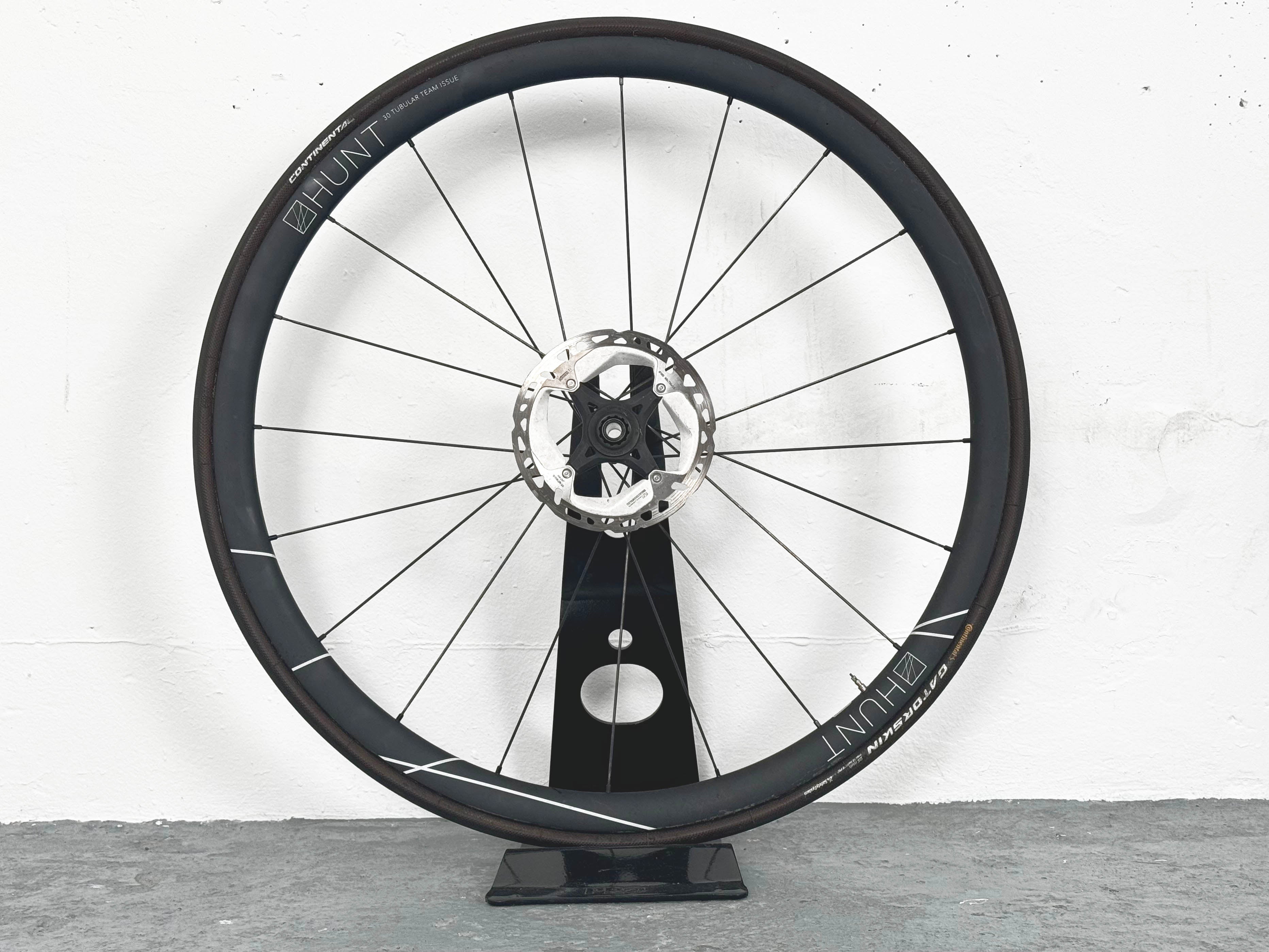 Paire de roue Hunt 32 Carbon Tubular Team Issue à disque boyaux