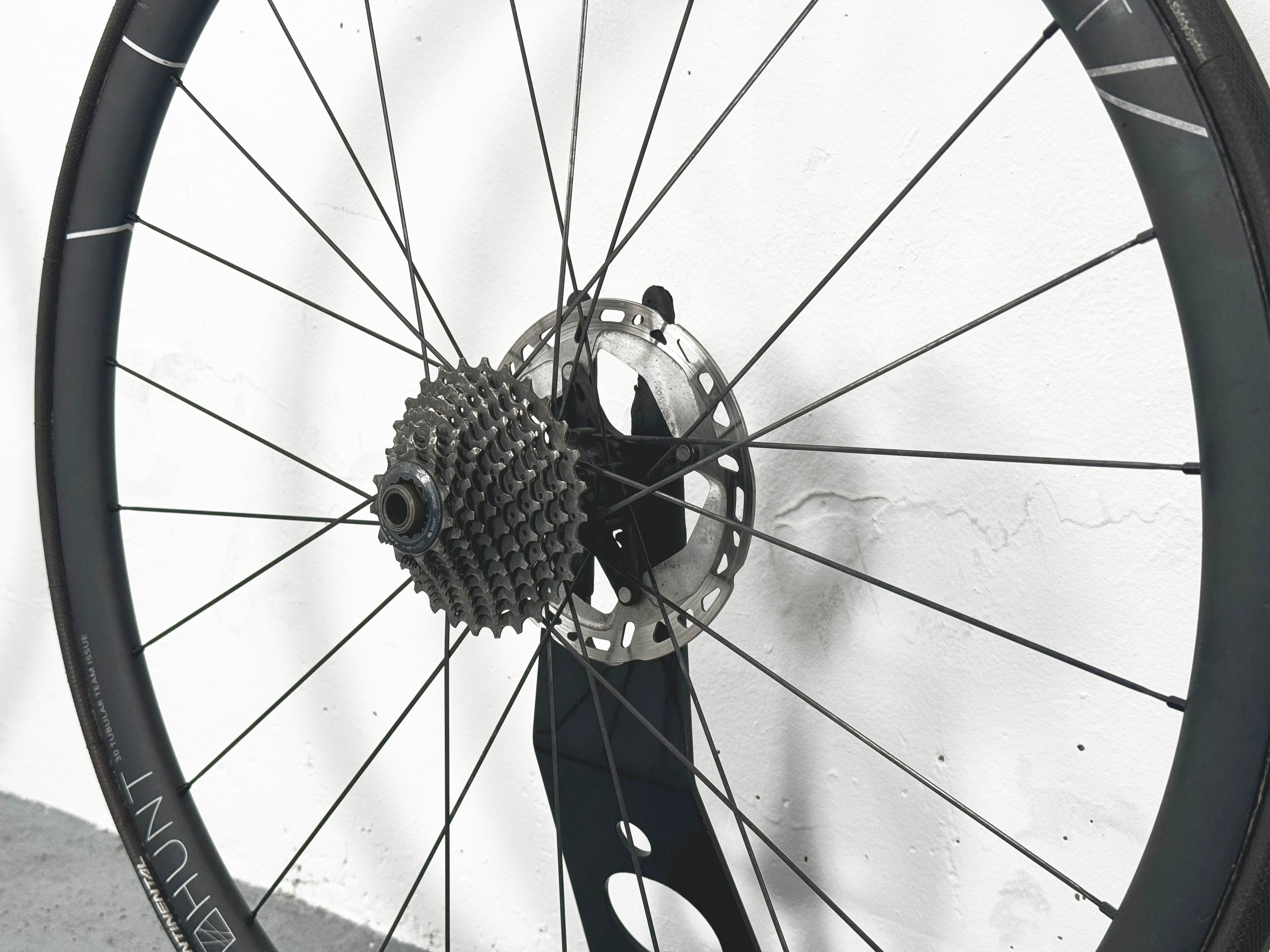 Paire de roue Hunt 32 Carbon Tubular Team Issue à disque boyaux