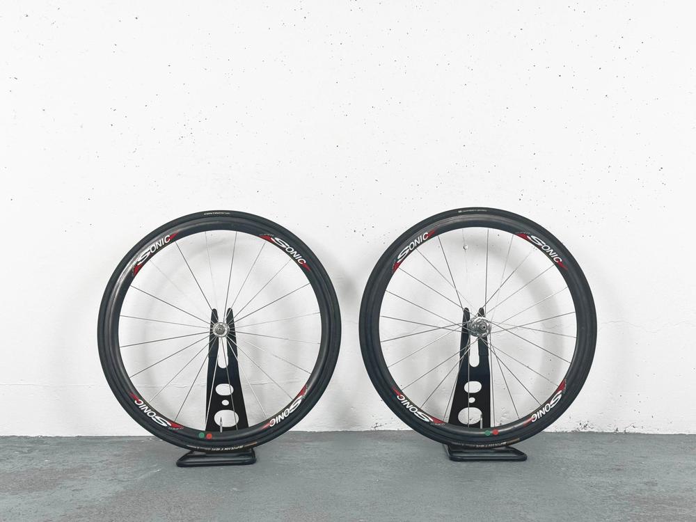 Paire de roue Sonic SuperSonic 38mm freinage à patin boyaux