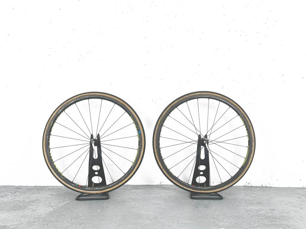 Paire de roue Moilutin's wheels DT 240 freinage à patin boyaux