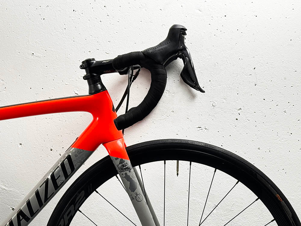 Specialized Tarmac SL6 Shimano Ultegra Di2 Taille 54 Color Monkey / Roues Giant PR2 Disc