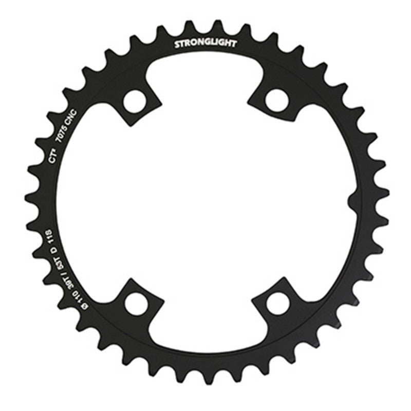 PLATEAU ROUTE INTERIEUR NOIR 4BRA D.110 POUR SHIMANO ULTEGRA R8000 - R8050 STRONGLIGHT 39DTS CT2 11V